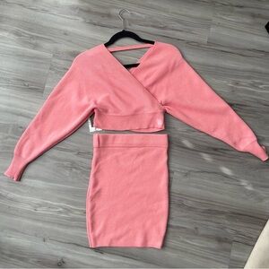 Pink Women's Skirt Set